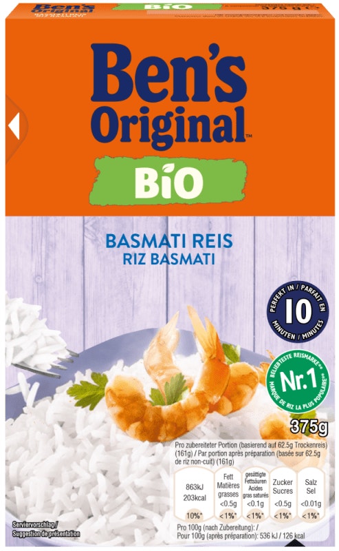 BEN'S ORIGINAL™ Bio Basmati-Reis 375g