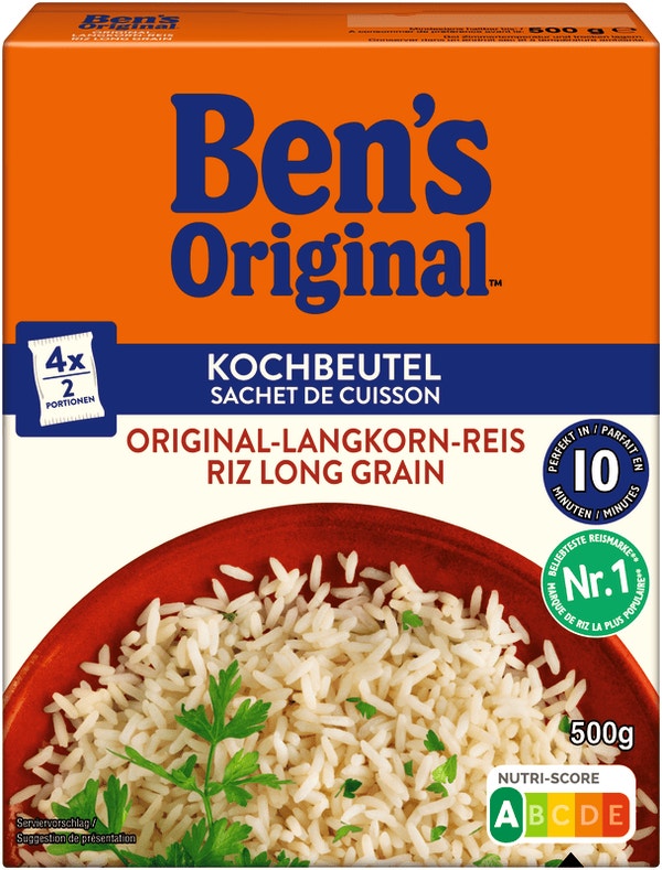 BEN'S ORIGINAL™ Kochbeutel 10 Minuten Original Langkornreis 500g