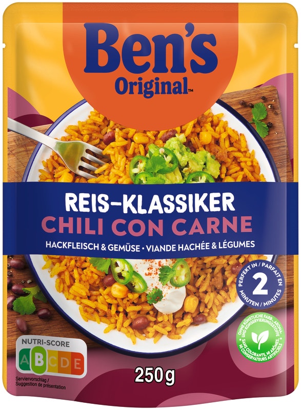 BEN'S ORIGINAL™ Express Chili con Carne - mit Hackfleisch und Gemüse 250g