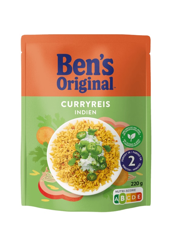 BEN'S ORIGINAL™ Express Curryreis mit Linsen 220g