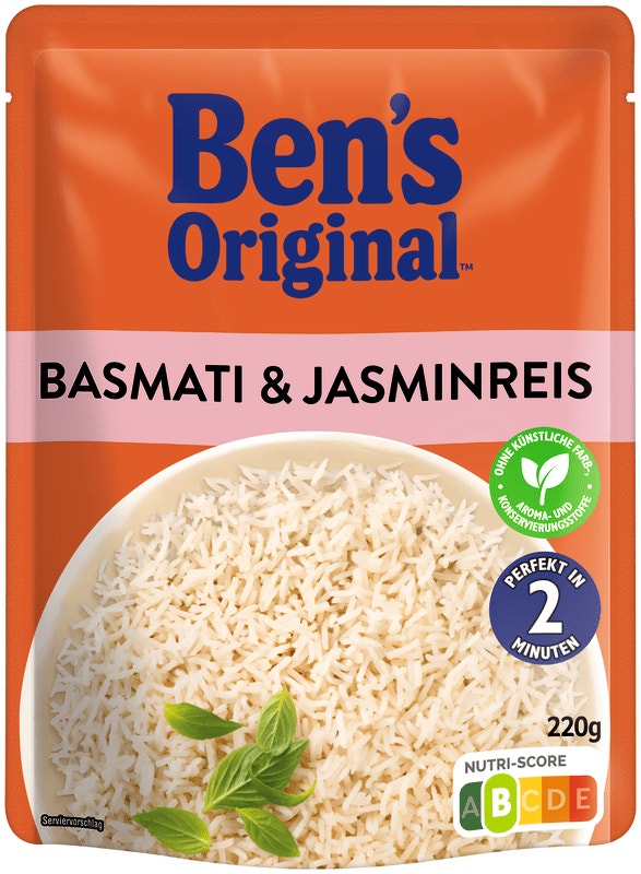 BEN'S ORIGINAL™ Express Basmati & Jasminreis 220g