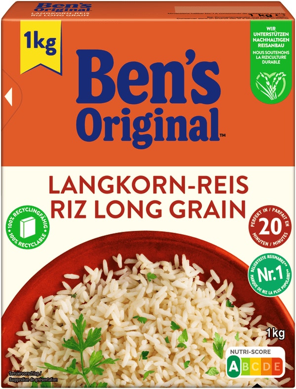 BEN'S ORIGINAL™ Langkorn-Reis 20-Minuten 1Kg