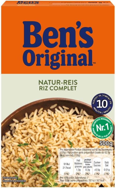 BEN'S ORIGINAL™ Natur-Reis 500g